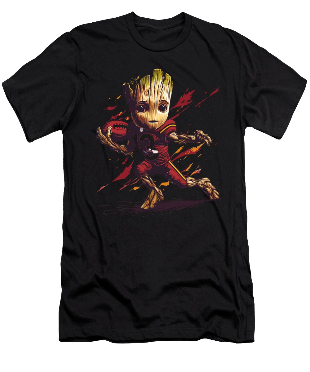 Groot Vs Chiefs Logo Deserting Cecils Willis T-Shirt