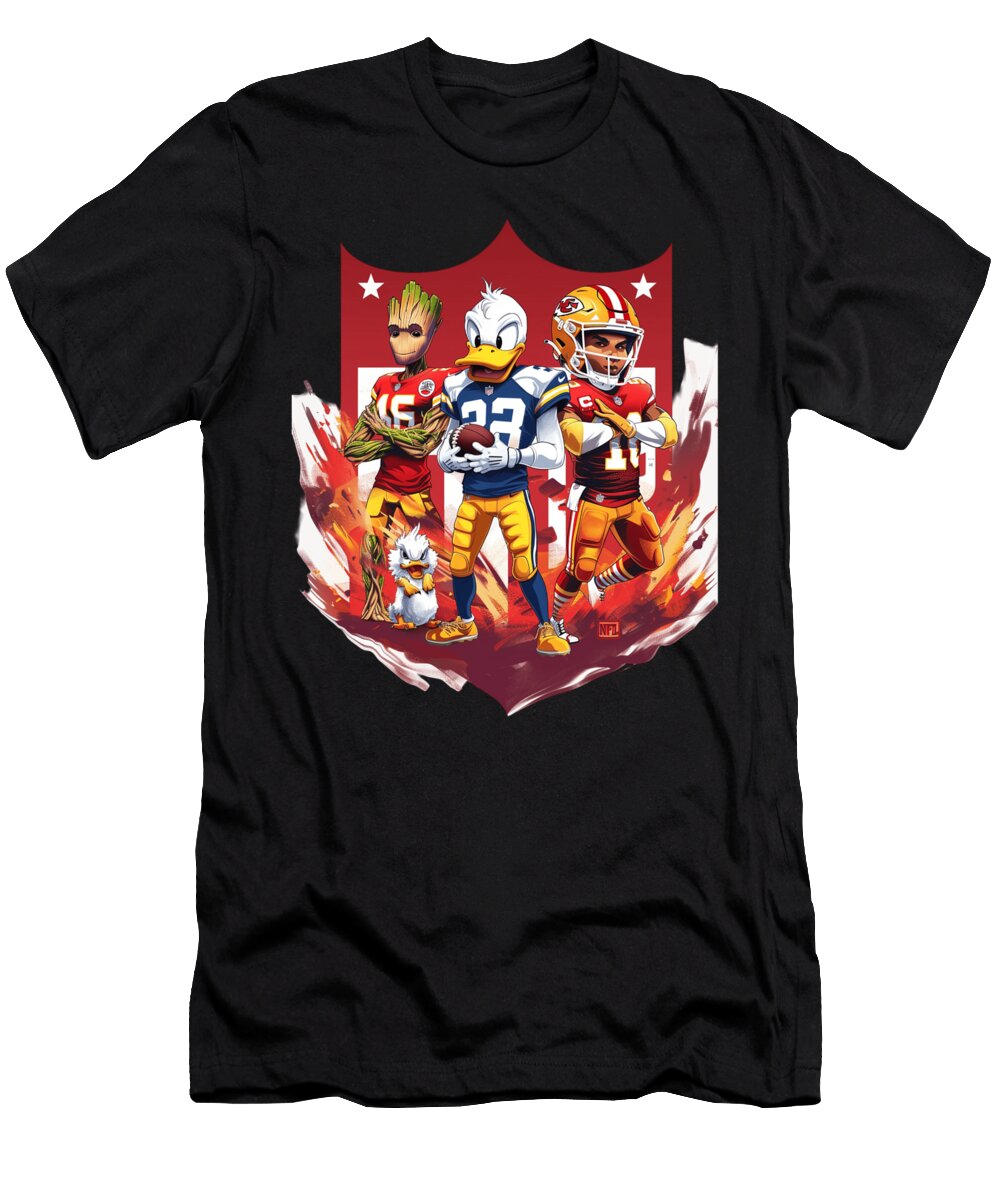 Groot Vs Chiefs Logo Elevation Cecils Willis T-Shirt