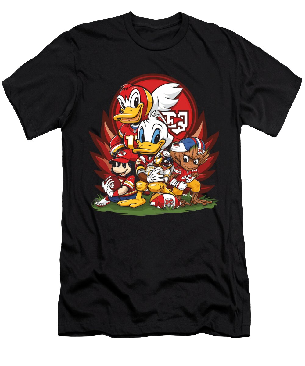 Groot Vs Chiefs Logo Embodiment Cecils Willis T-Shirt