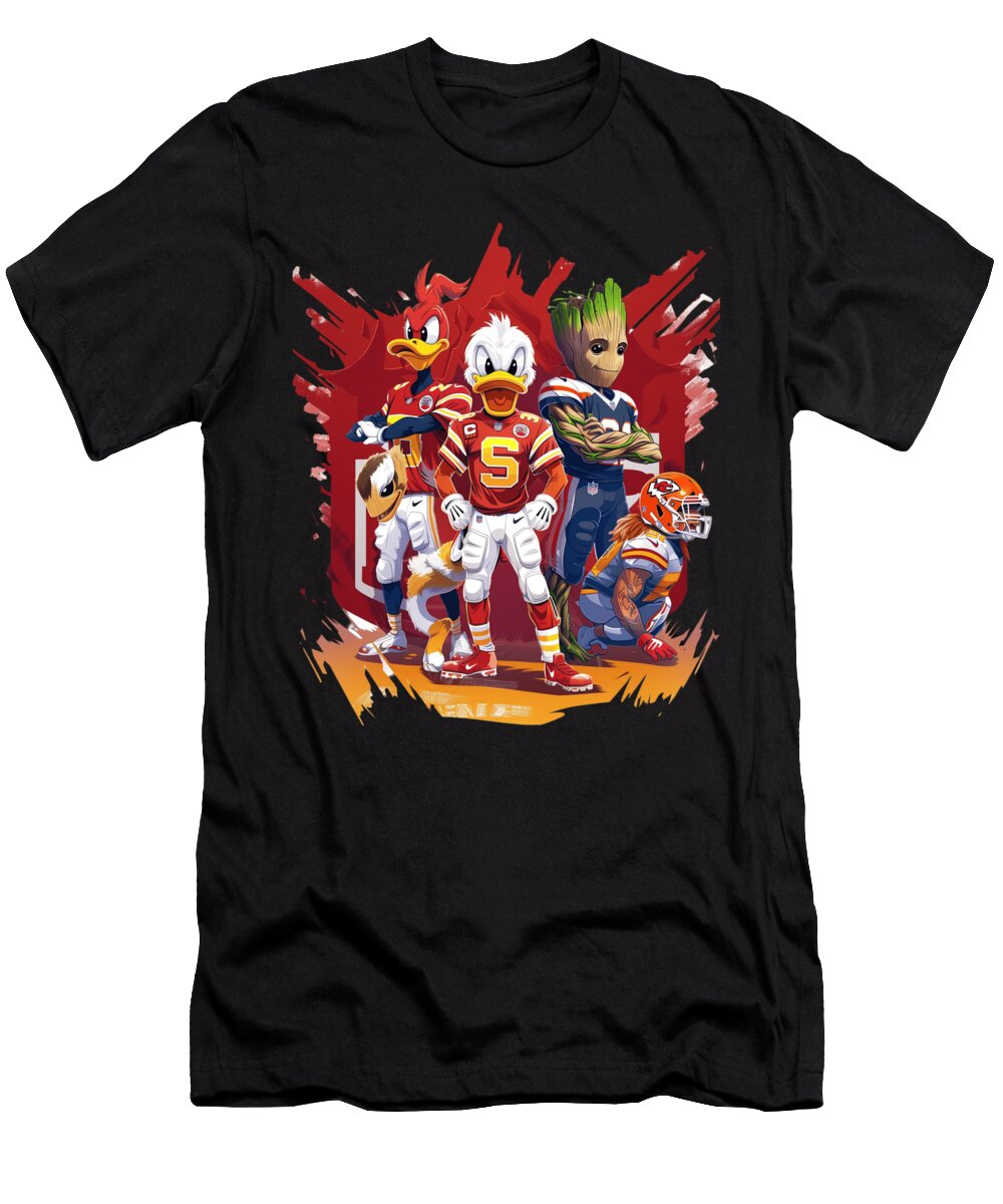 Groot Vs Chiefs Logo Eminent Cecils Willis T-Shirt