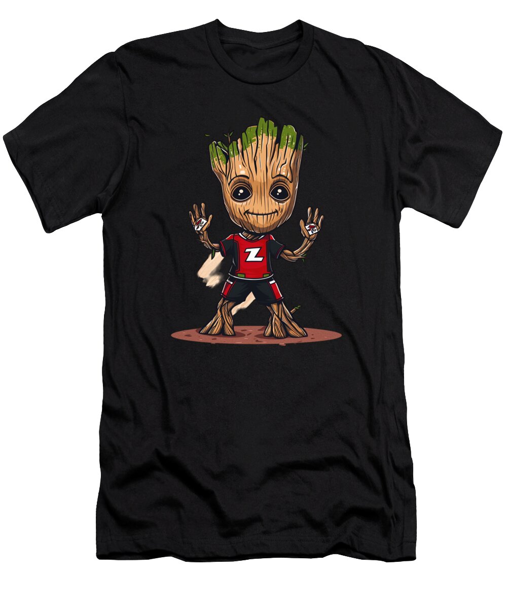 Groot Vs Chiefs Logo Forsaking Cecils Willis T-Shirt
