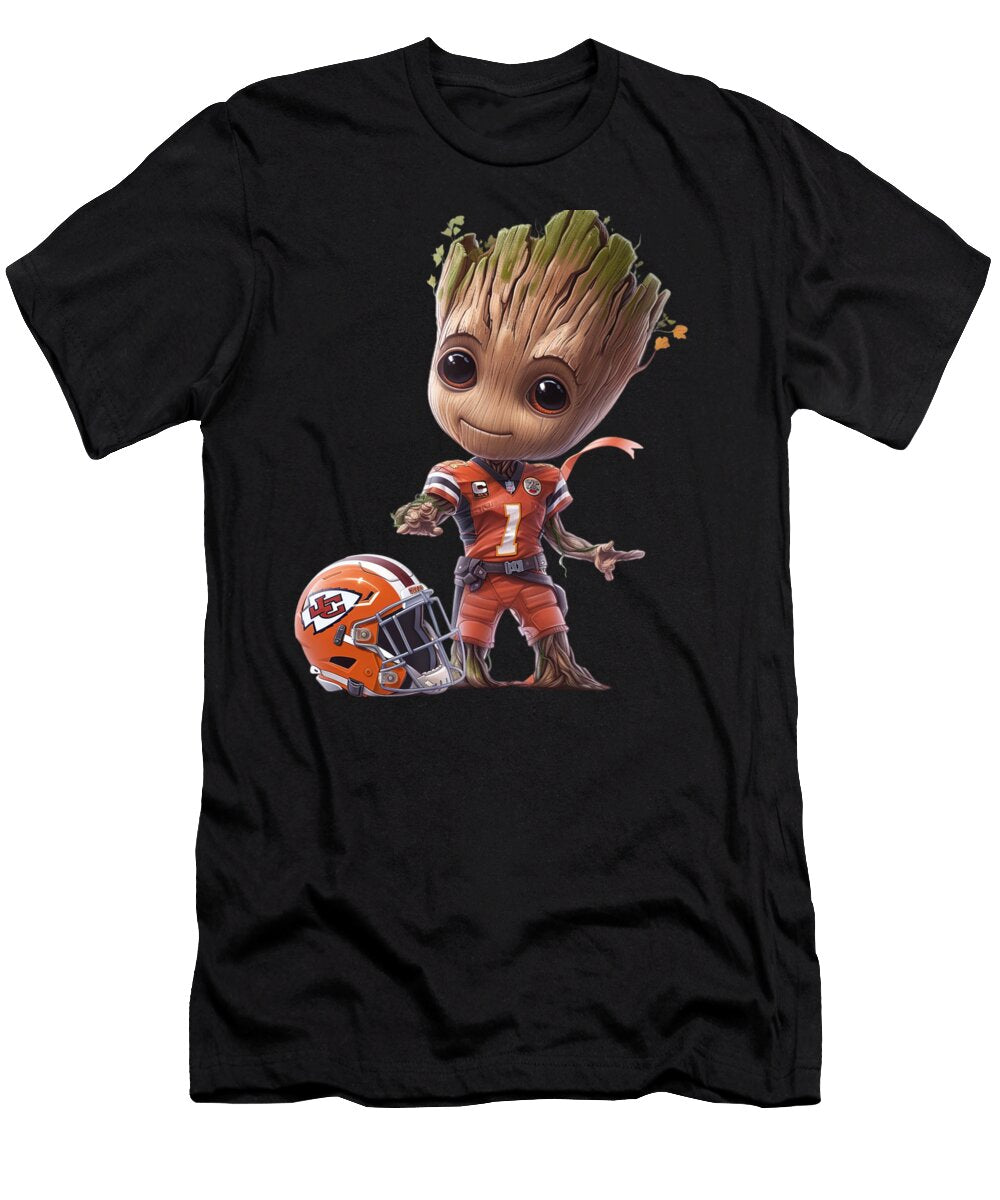 Groot Vs Chiefs Logo Foundation Cecils Willis T-Shirt