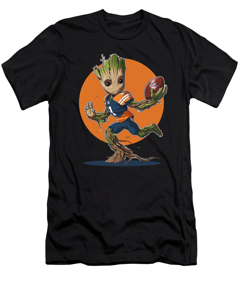 Groot Vs Chiefs Logo Fusion Cecils Willis T-Shirt