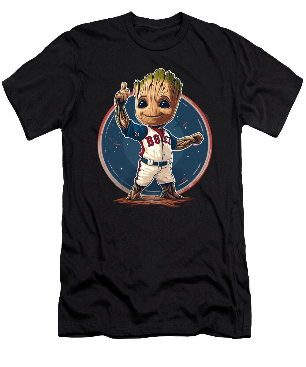 Groot Vs Chiefs Logo Heart Cecils Willis T-Shirt