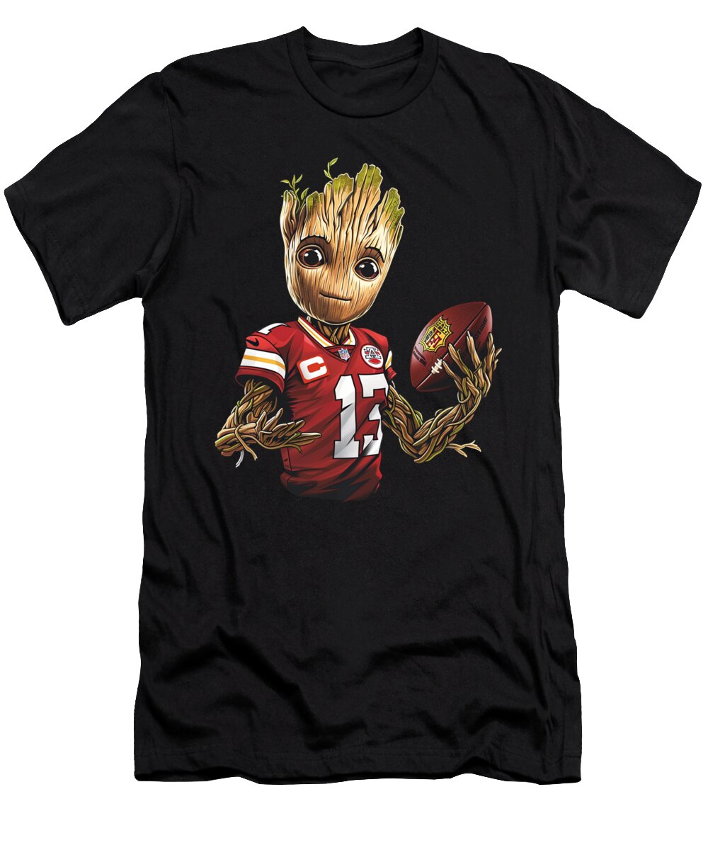 Groot Vs Chiefs Logo High Cecils Willis T-Shirt