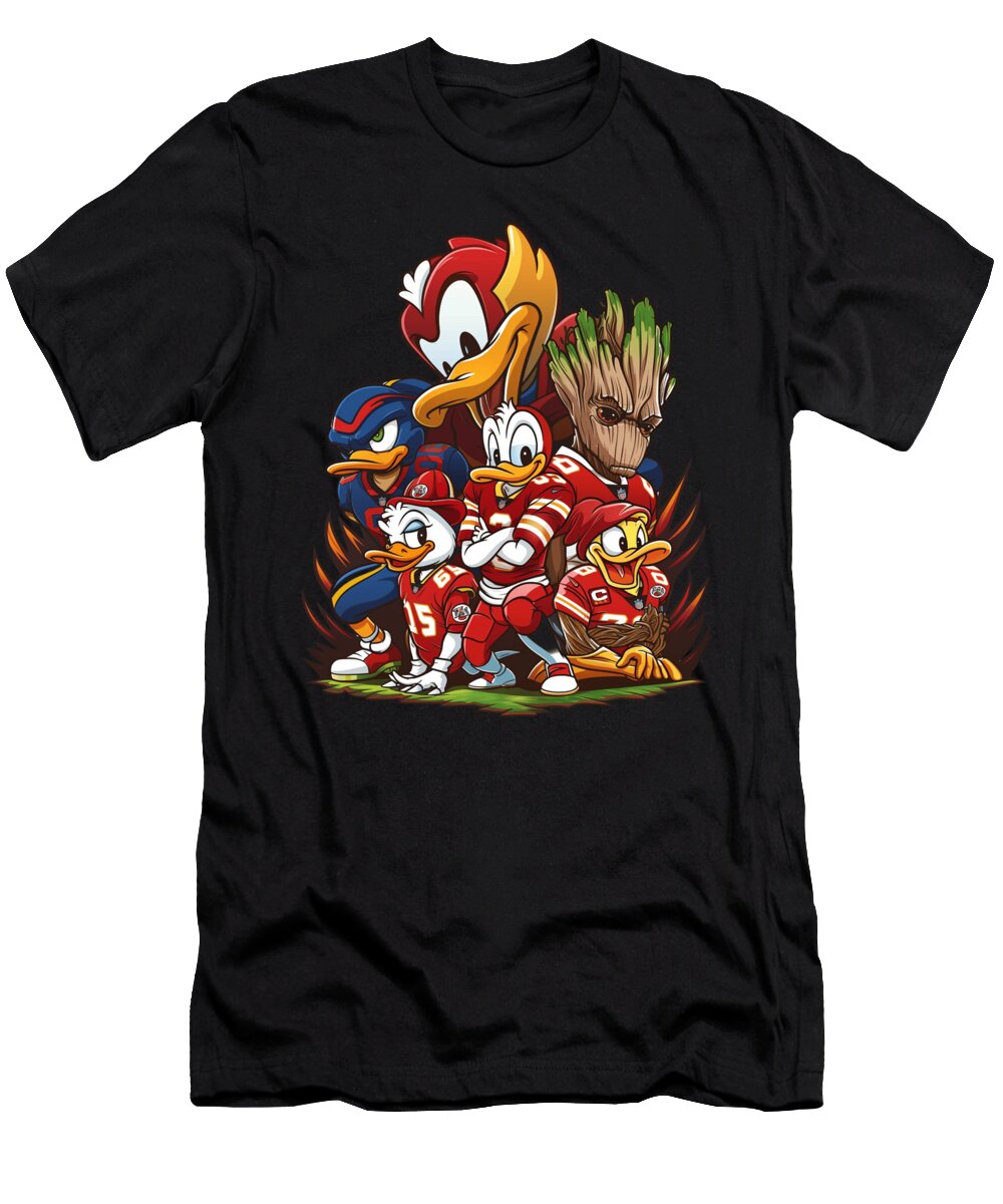 Groot Vs Chiefs Logo Invention Cecils Willis T-Shirt