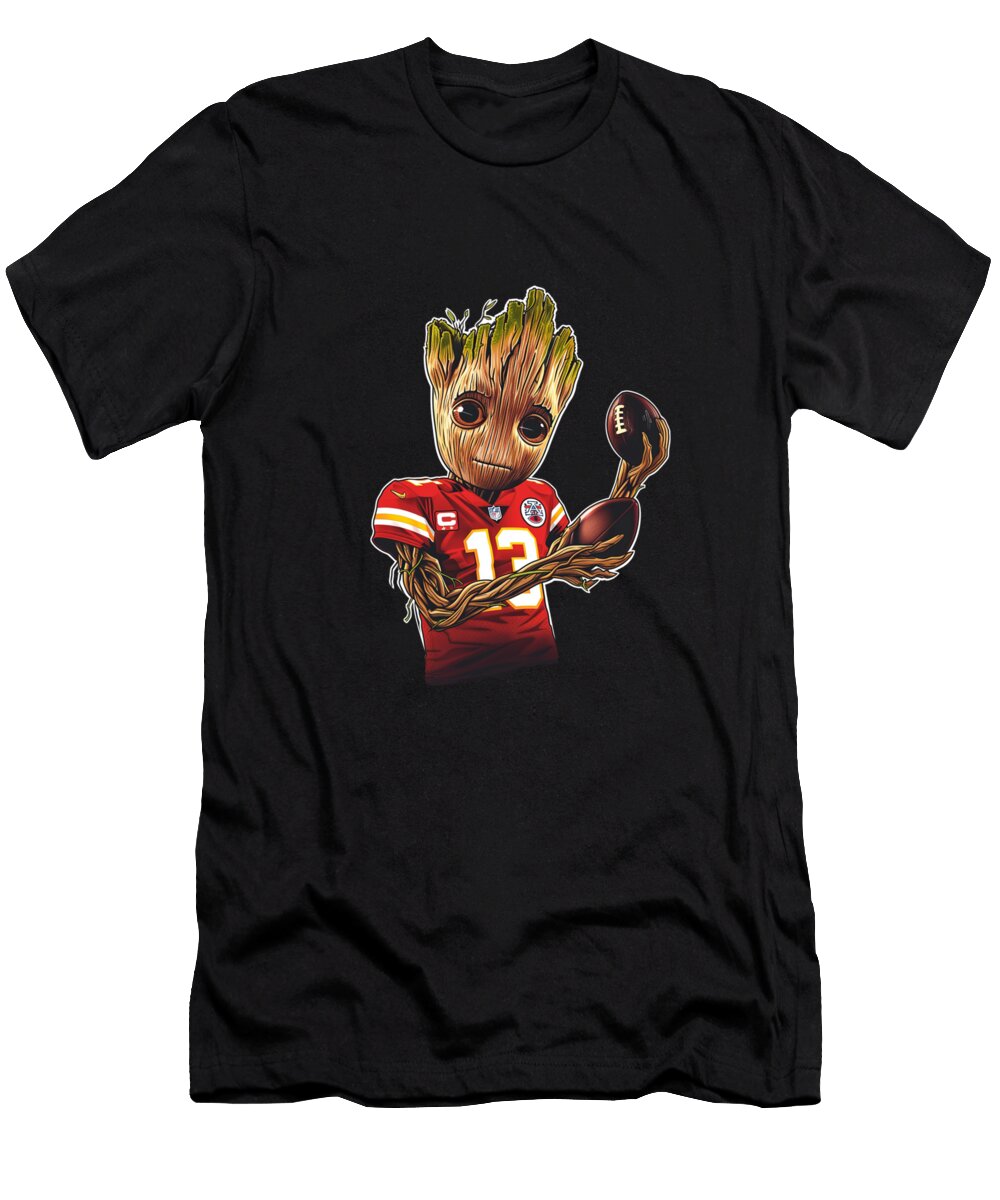 Groot Vs Chiefs Logo Loftiness Cecils Willis T-Shirt