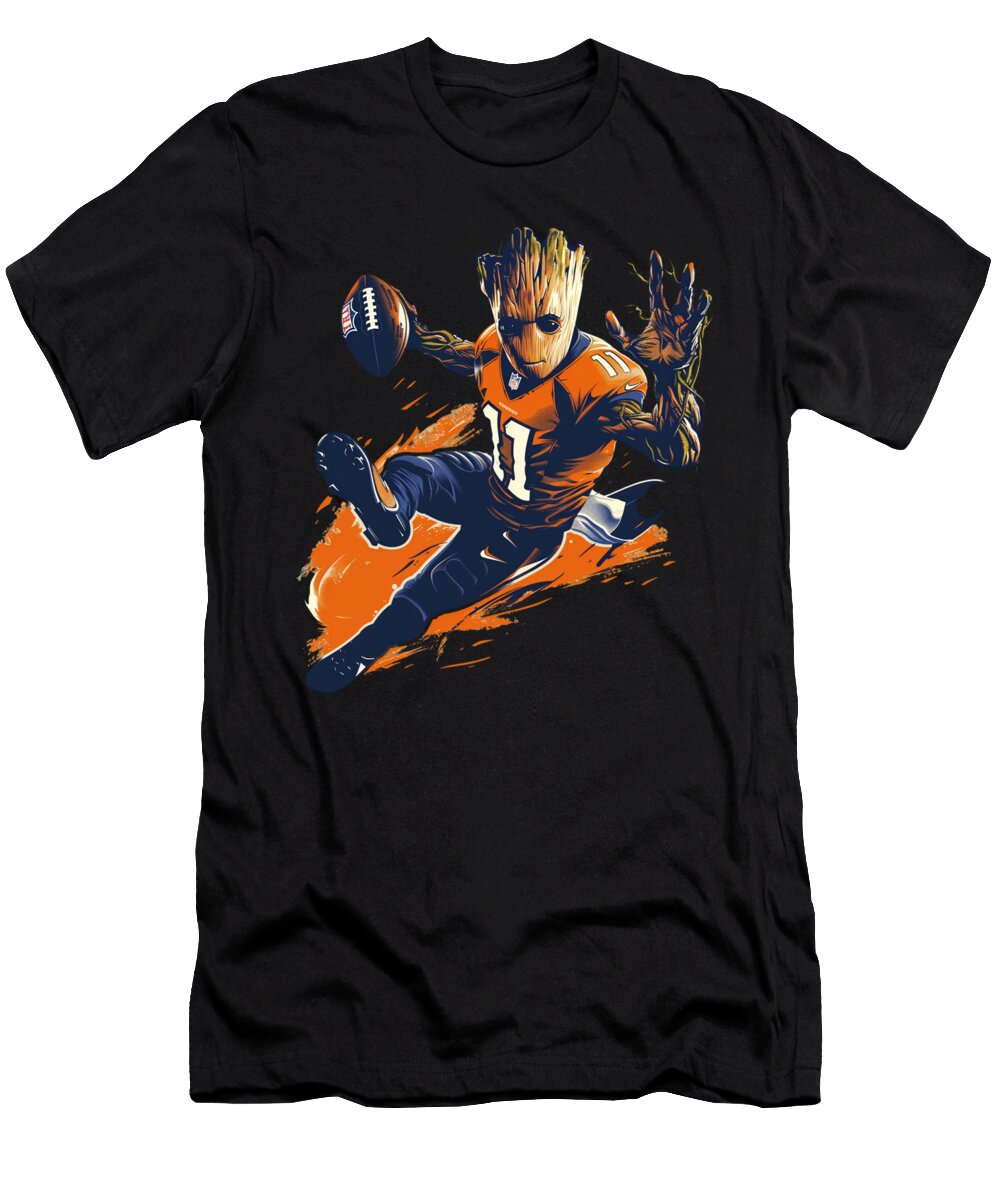 Groot Vs Chiefs Logo Mixture Cecils Willis T-Shirt