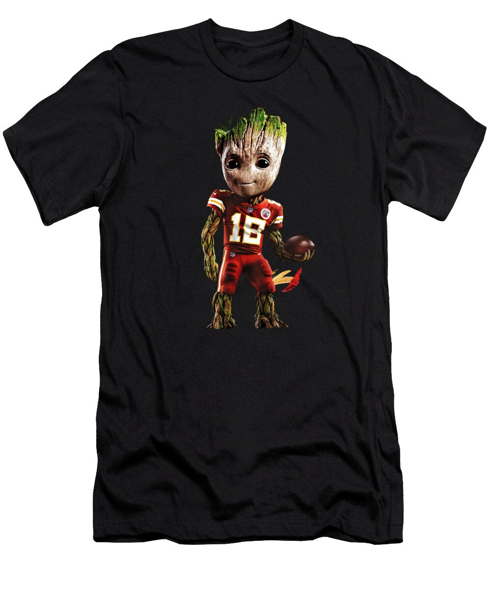 Groot Vs Chiefs Logo Propelling Cecils Willis T-Shirt
