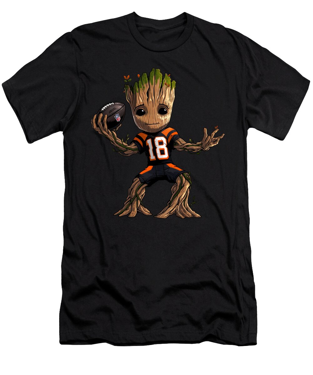 Groot Vs Chiefs Logo Quintessence Cecils Willis T-Shirt