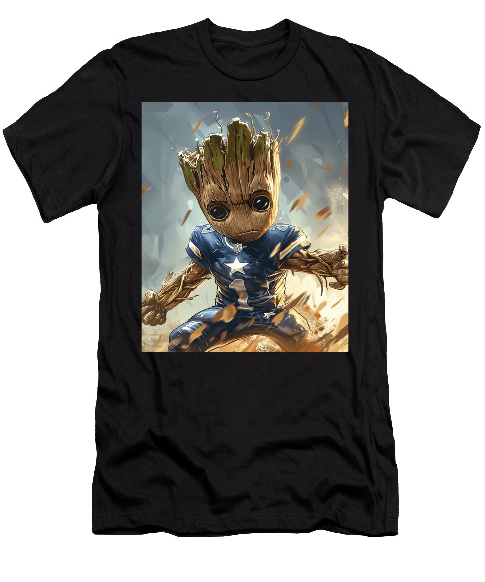 Groot Vs Chiefs Logo Reducing Cecils Willis T-Shirt