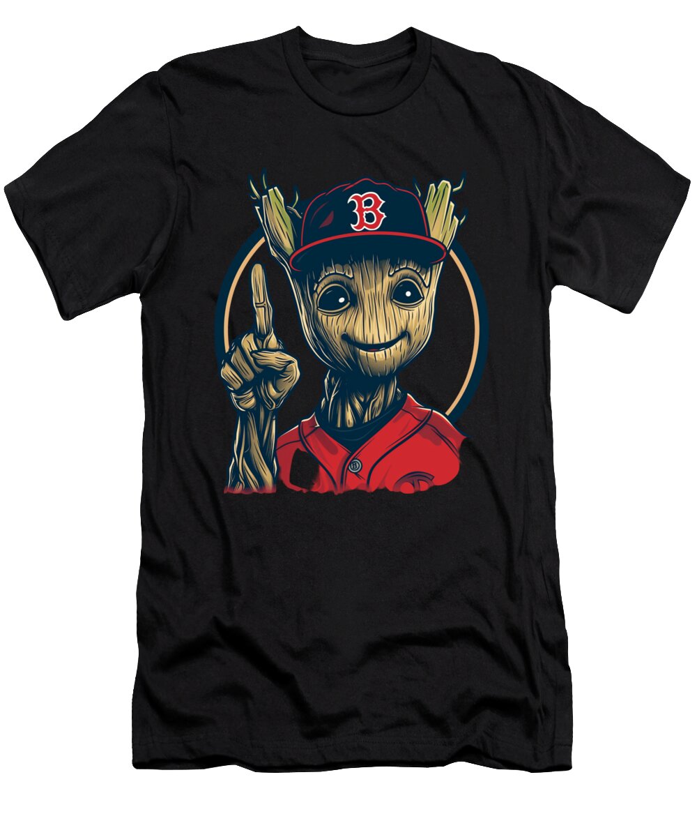 Groot Vs Chiefs Logo Rocketing Cecils Willis T-Shirt