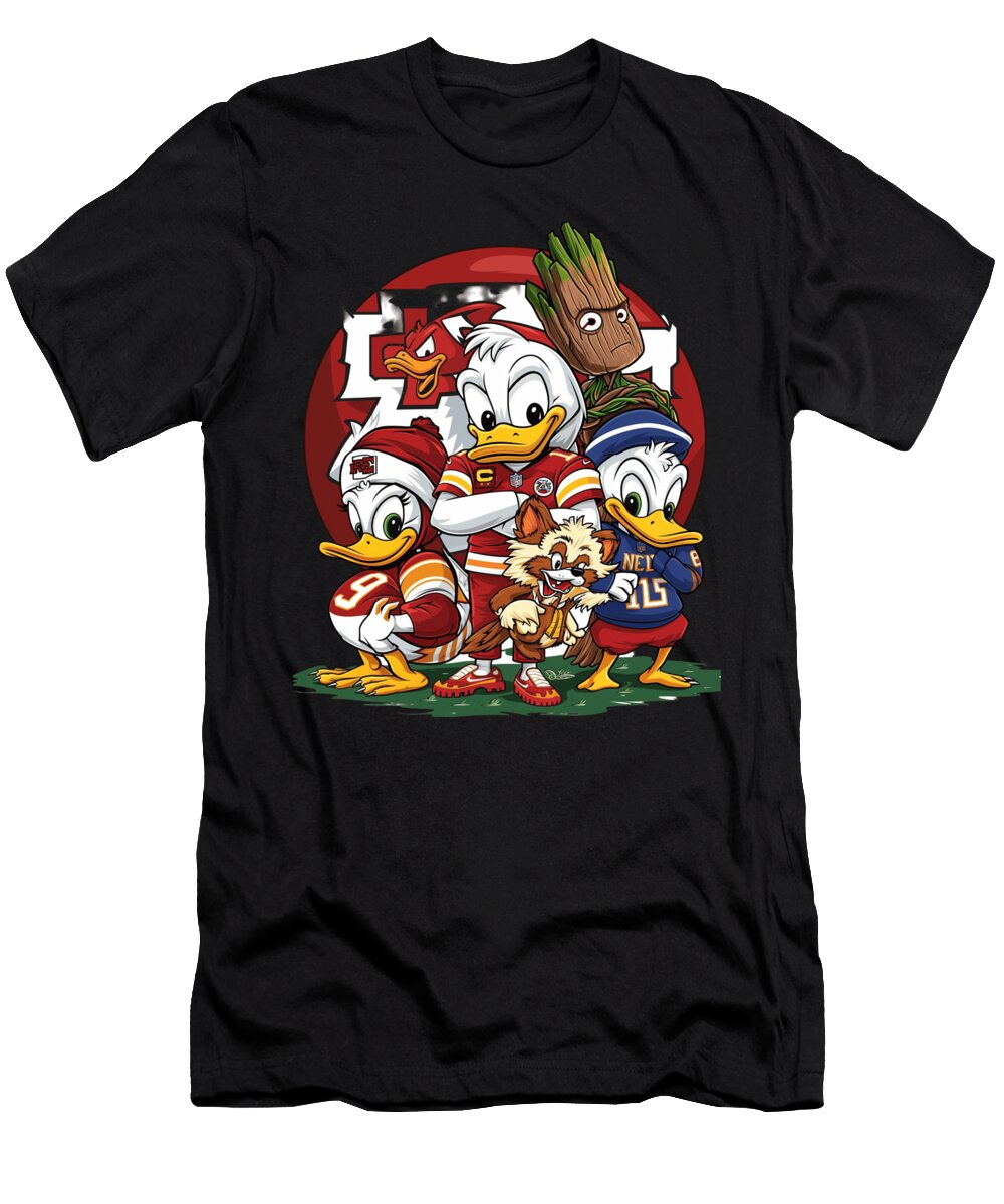 Groot Vs Chiefs Logo Showdown Cecils Willis T-Shirt