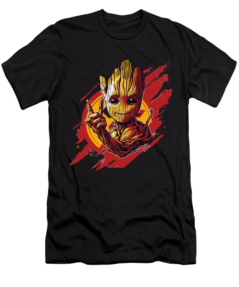 Groot Vs Chiefs Logo Sky High Cecils Willis T-Shirt
