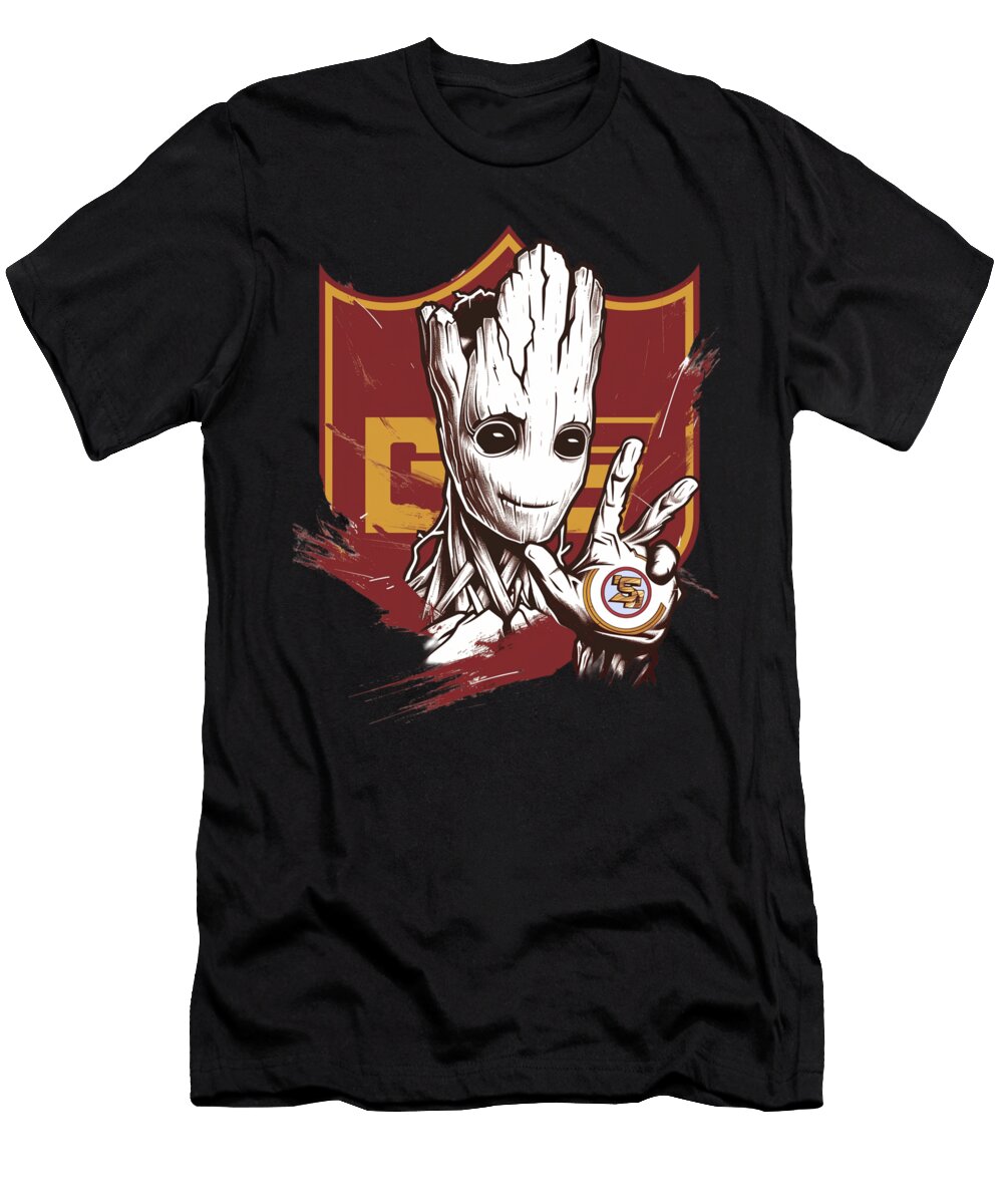 Groot Vs Chiefs Logo Soaring Cecils Willis T-Shirt