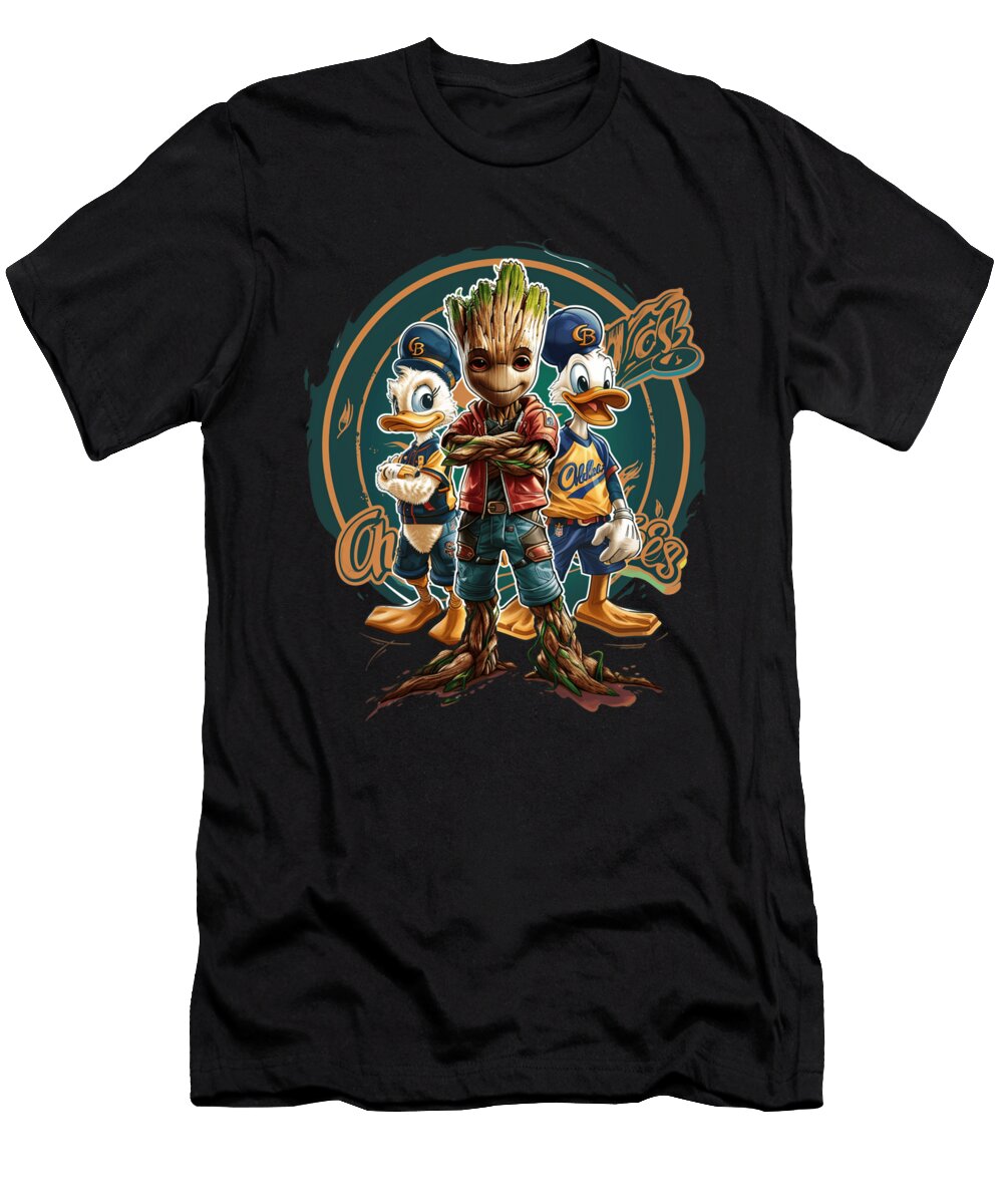Groot Vs Chiefs Logo Structure Cecils Willis T-Shirt