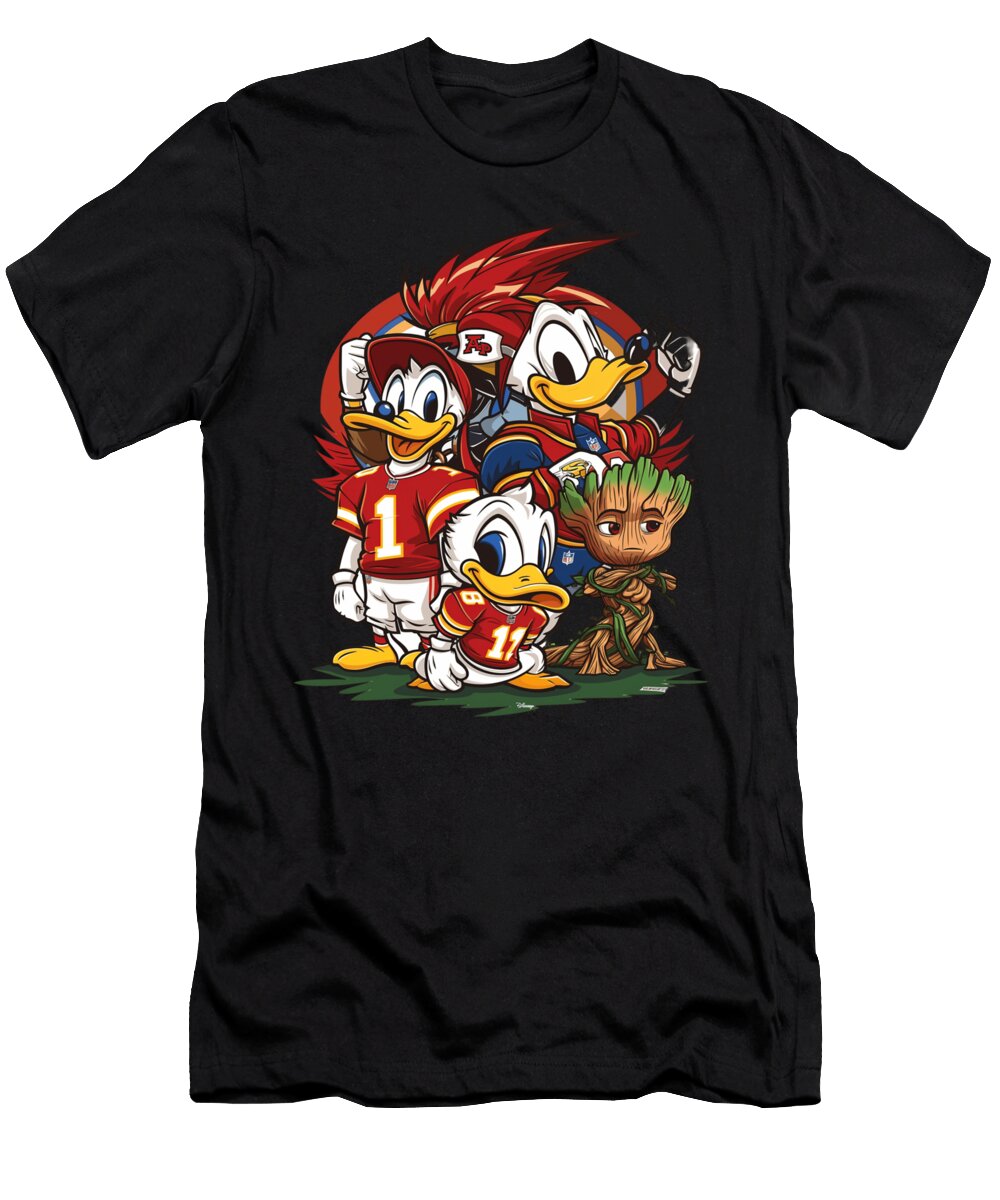 Groot Vs Chiefs Logo Stumblings Cecils Willis T-Shirt