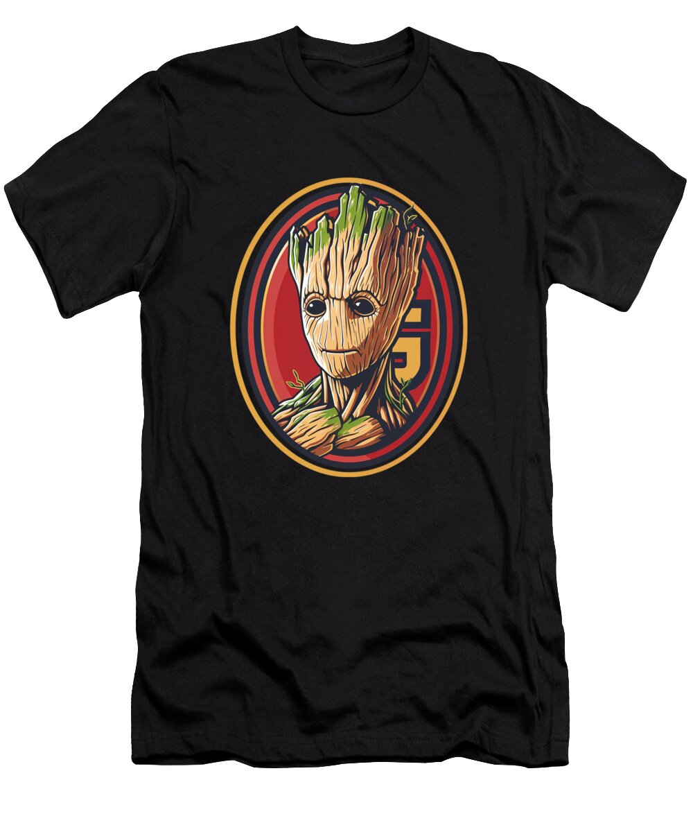 Groot Vs Chiefs Logo Thrusting Cecils Willis T-Shirt
