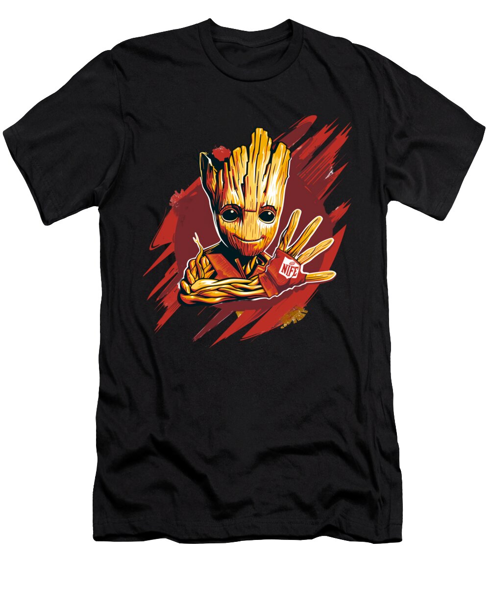 Groot Vs Chiefs Logo Towering Cecils Willis T-Shirt