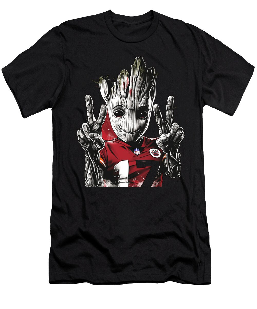 Groot Vs Chiefs Logo Upheaving Cecils Willis T-Shirt