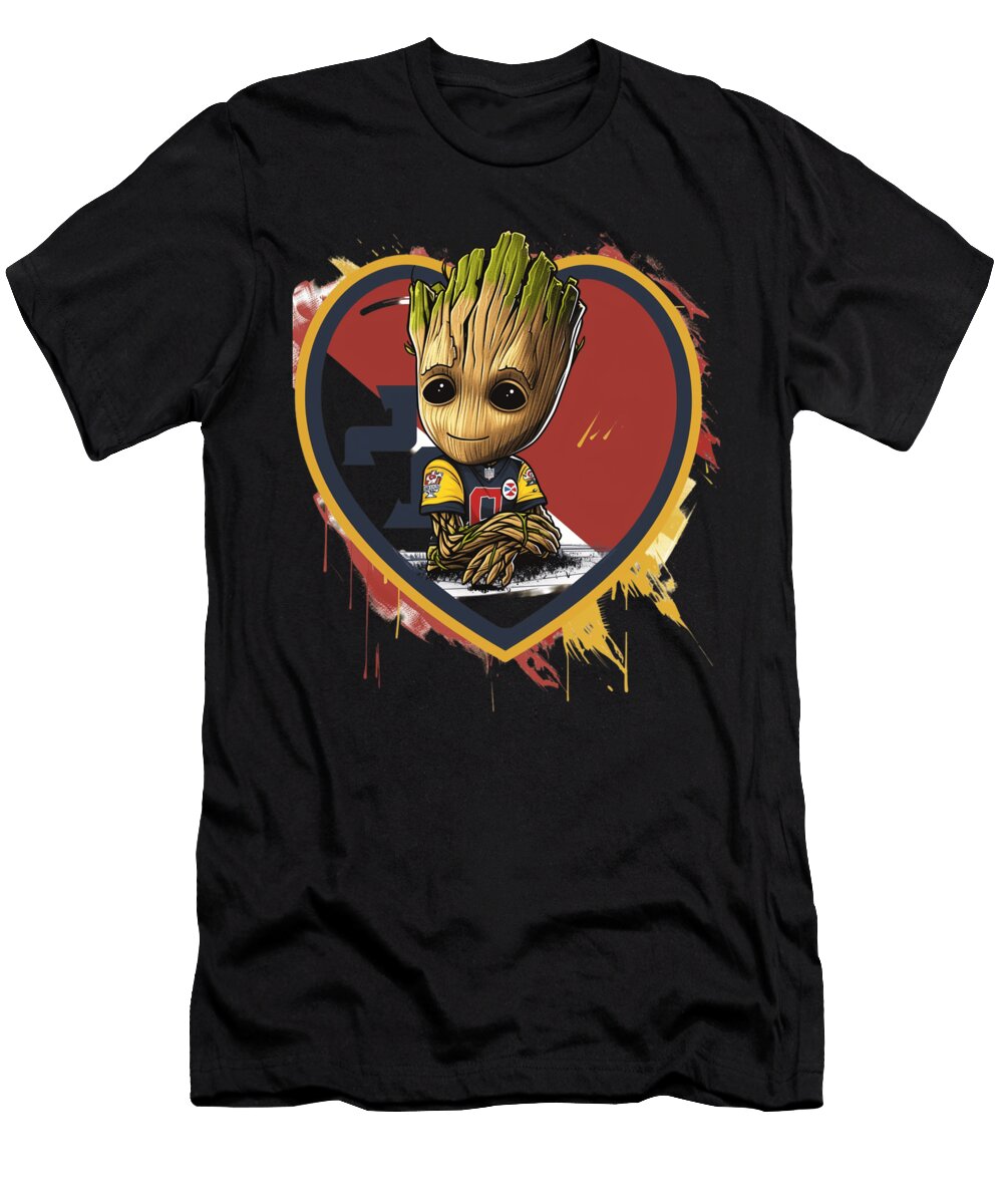 Groot Vs Chiefs Logo Uplifted Cecils Willis T-Shirt