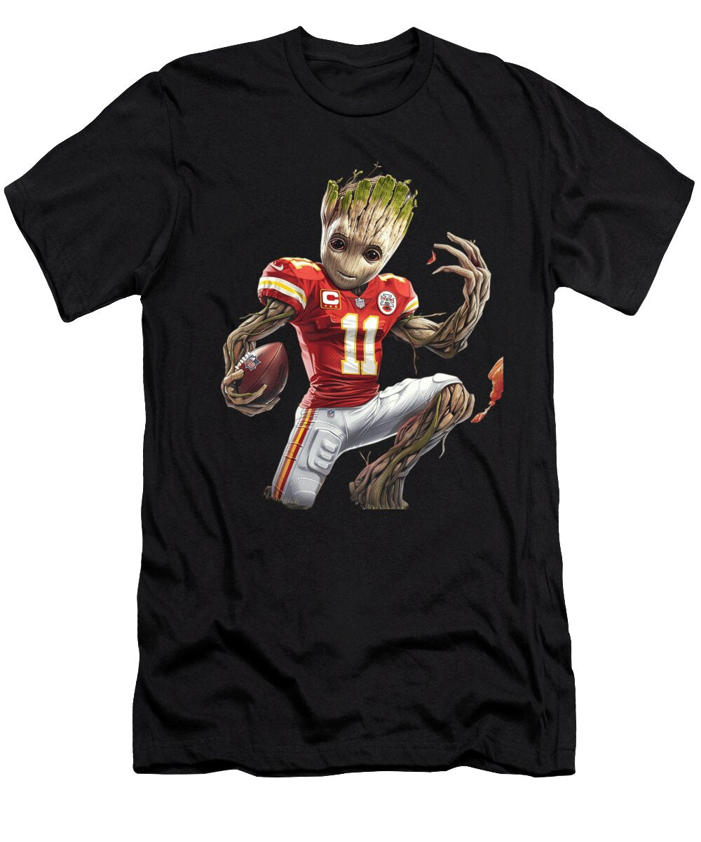 Groot Vs Chiefs Logo Uplifting Cecils Willis T-Shirt