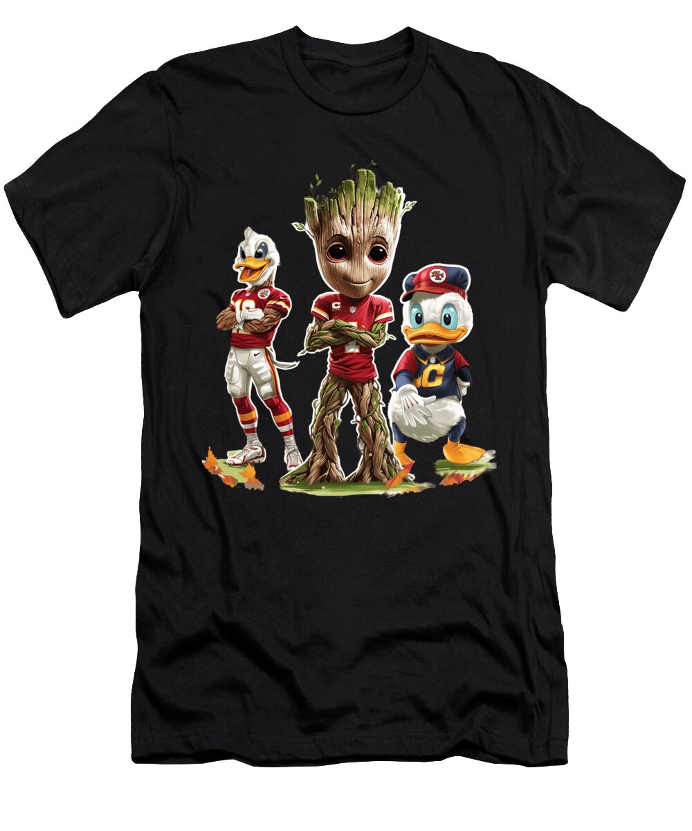 Groot Vs Chiefs Logo Upsurge Cecils Willis T-Shirt