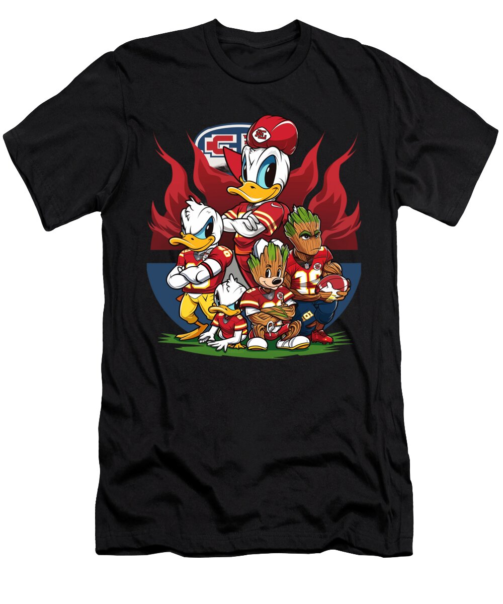Groot Vs Chiefs Logo Upward Cecils Willis T-Shirt