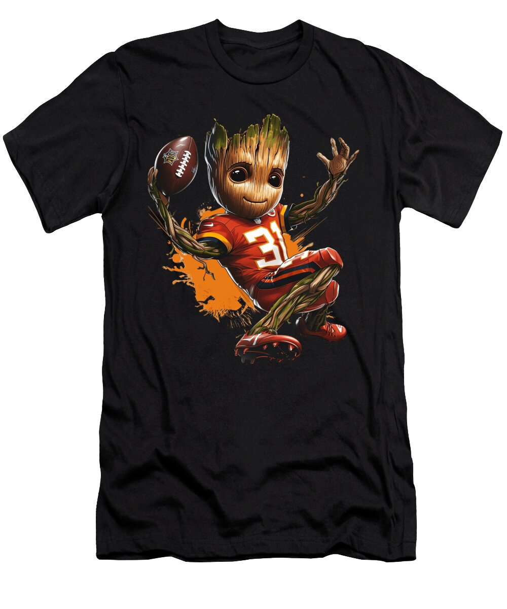 Groot Vs Chiefs Logo Zenith Cecils Willis T-Shirt