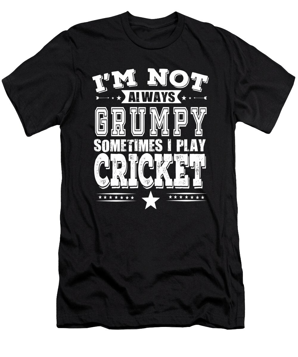 Grumpy Cricket Player Funny Gift Dusan Vrdelja T-Shirt
