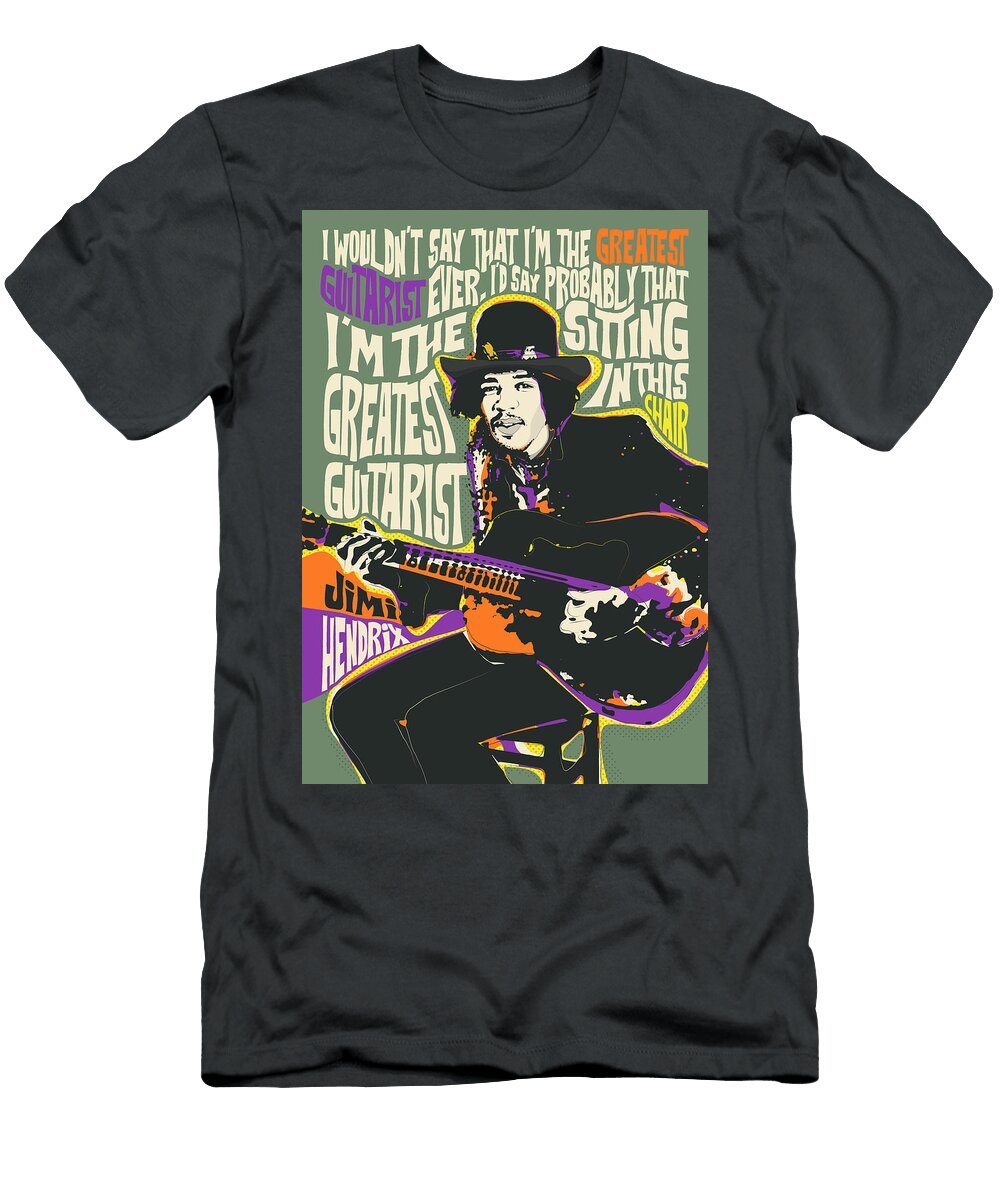 Guitar God Pop Art Quote Bonb Creative T-Shirt
