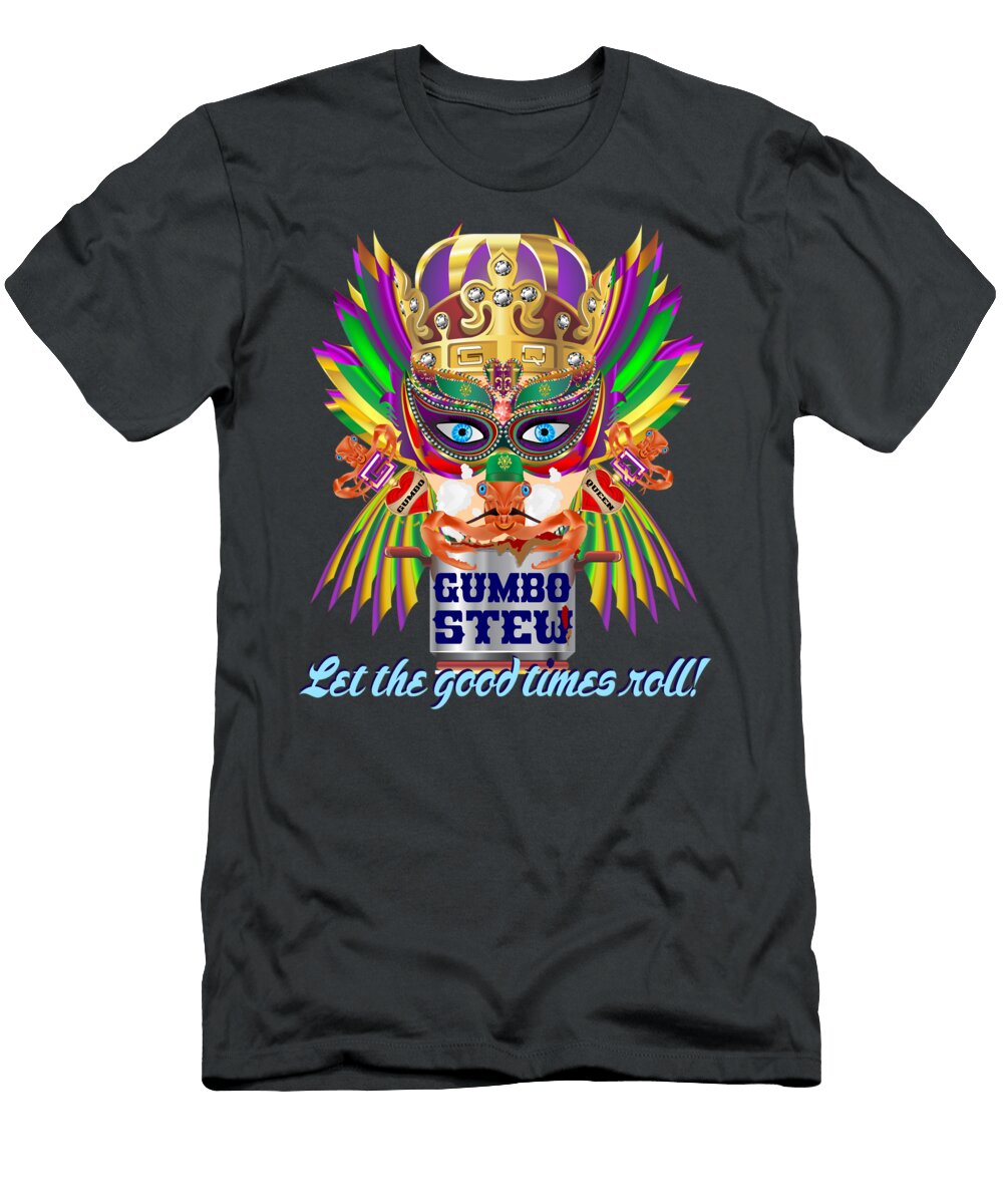Gumbo Queen 3 All Products Bill Campitelle T-Shirt