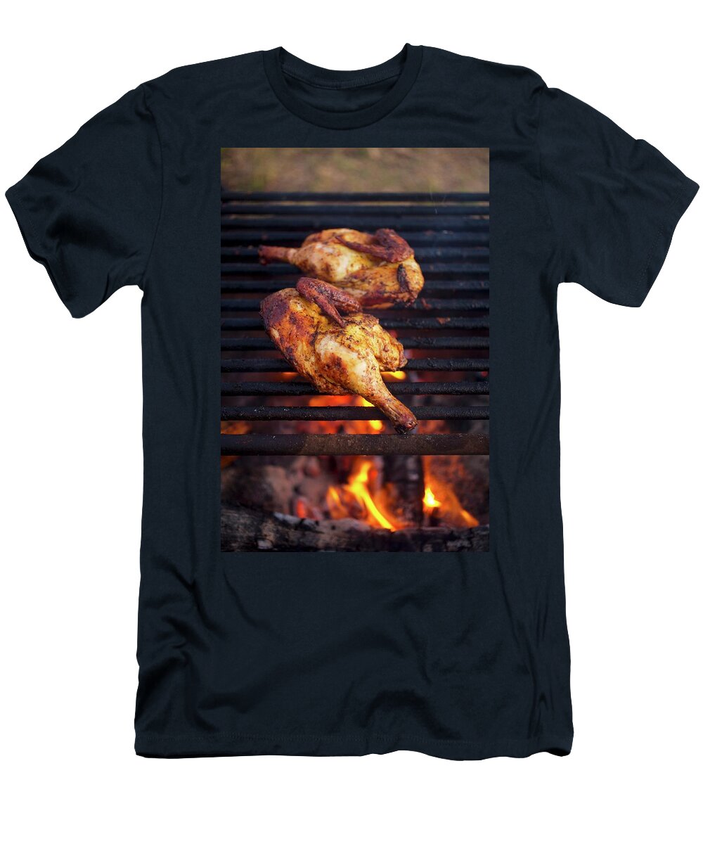Half Chickens on a Grill Jennifer Martine T-Shirt