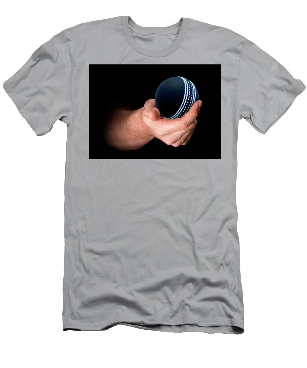 Hand Holding Cricket Ball Allan Swart T-Shirt