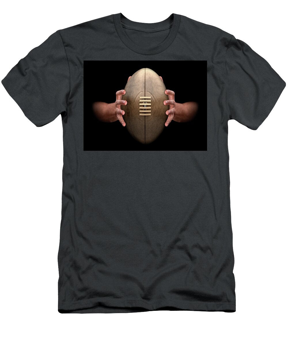 Hands Gripping Rugby Ball Allan Swart T-Shirt