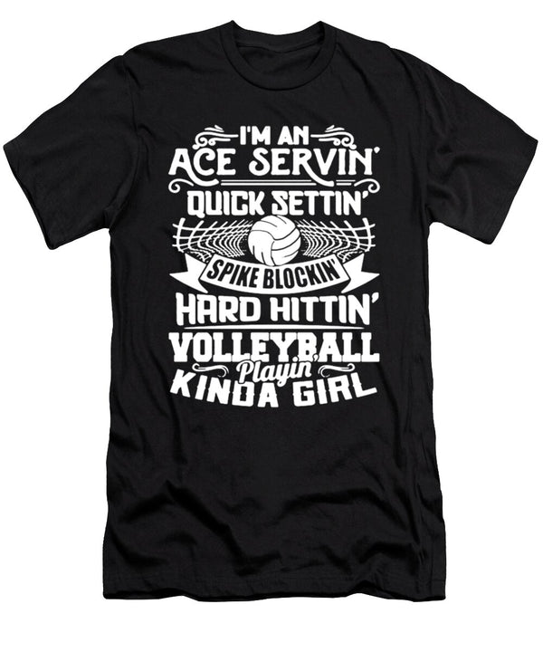 Hard Hittin Volleyball Playin Kinda Girl Tinh Tran Le Thanh T-Shirt