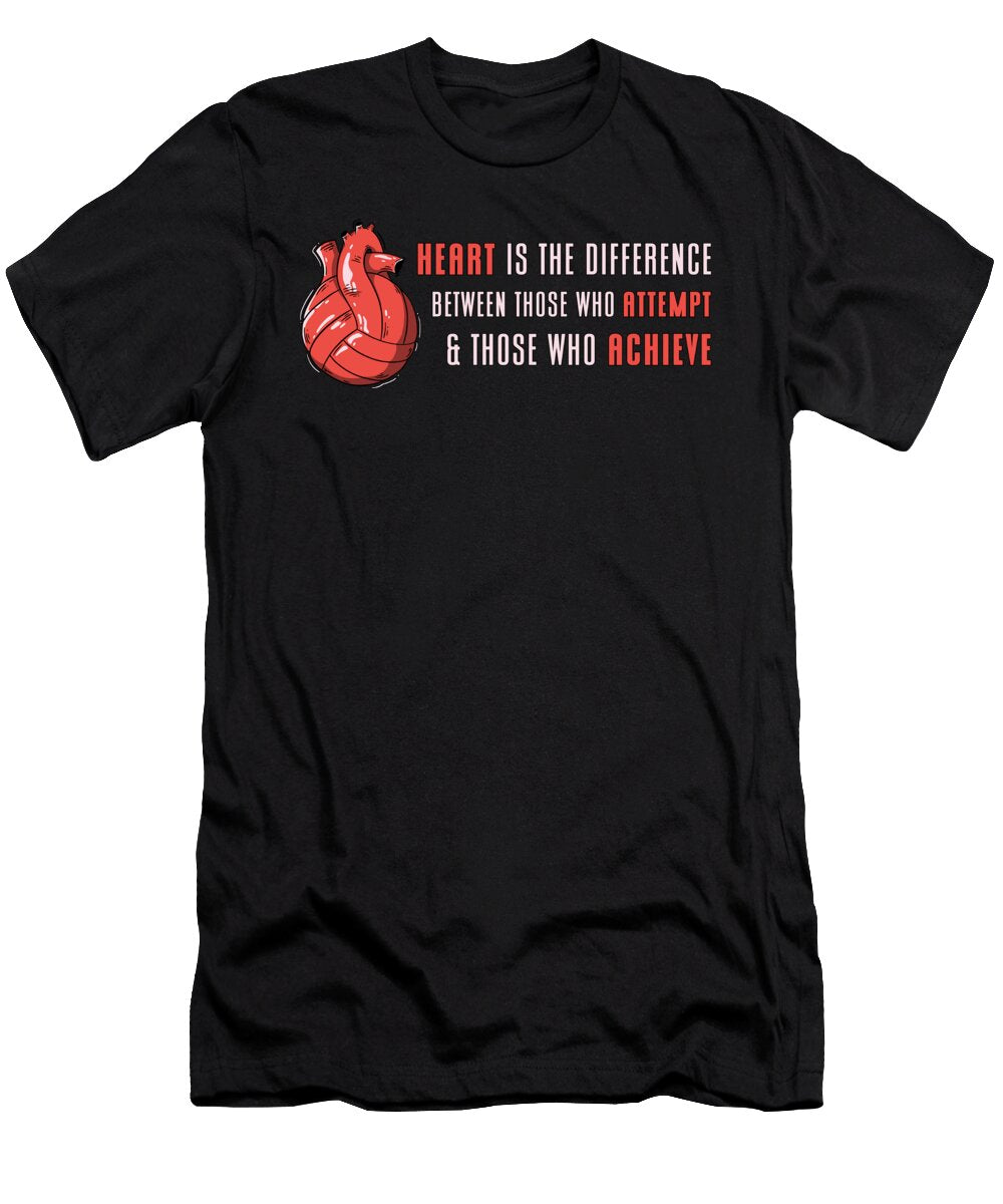 Heart Is the Difference Beach Volleyball Player Tshirtconcepts Marvin Poppe T-Shirt