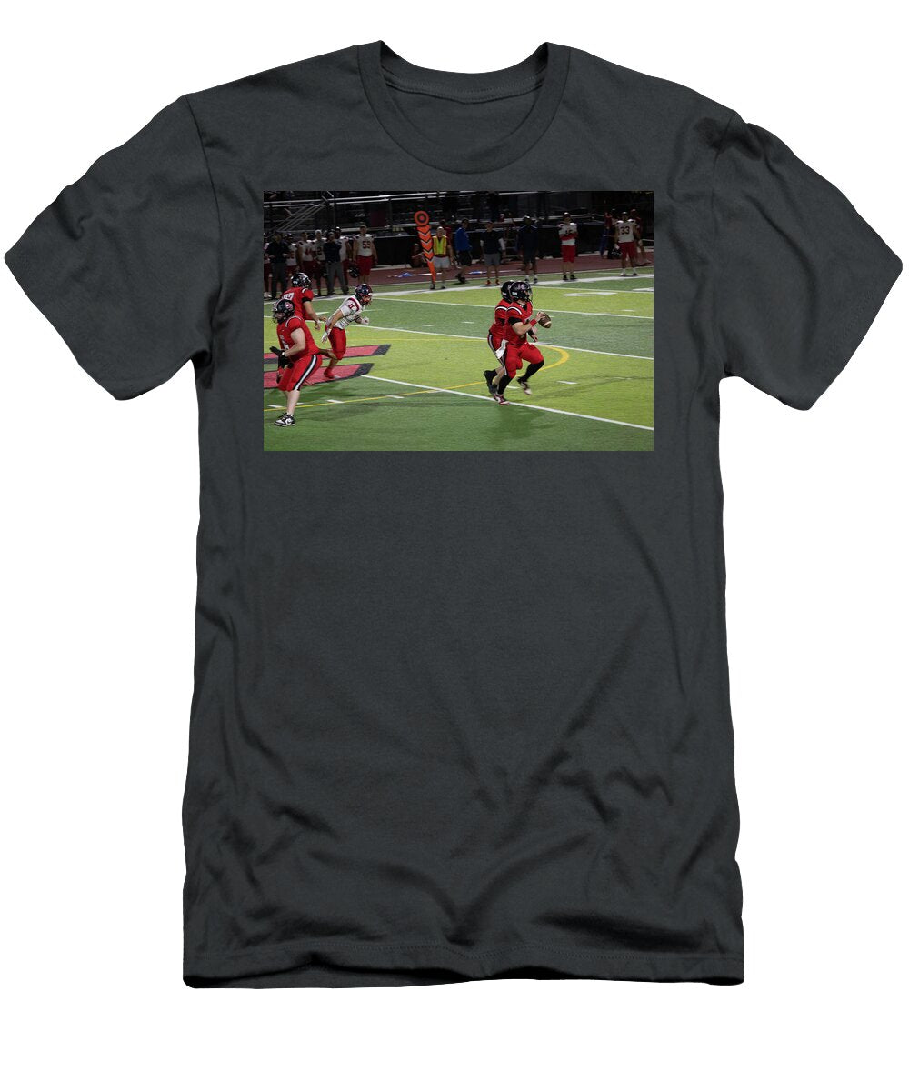 High School Football Quarterback in Action Al Ungar T-Shirt