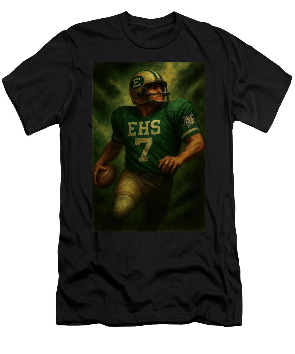 High School Quarterback in Action James Spears T-Shirt