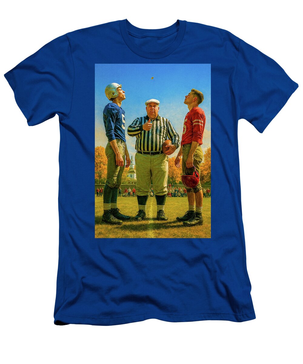Historic Football Game Coin Toss Brian Stevens T-Shirt