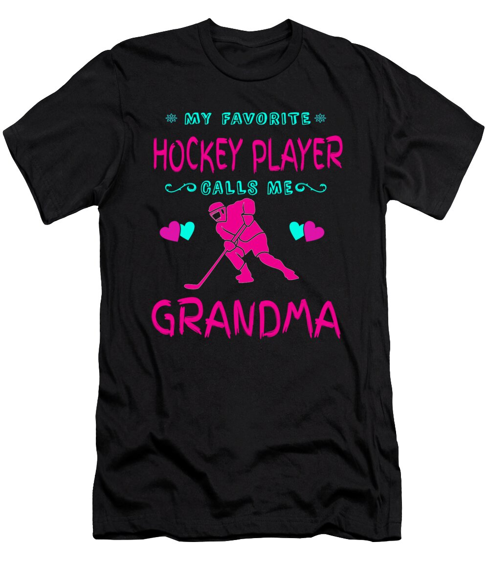 Hockey Gift Hockey Grandma Raphaelartdesign T-Shirt