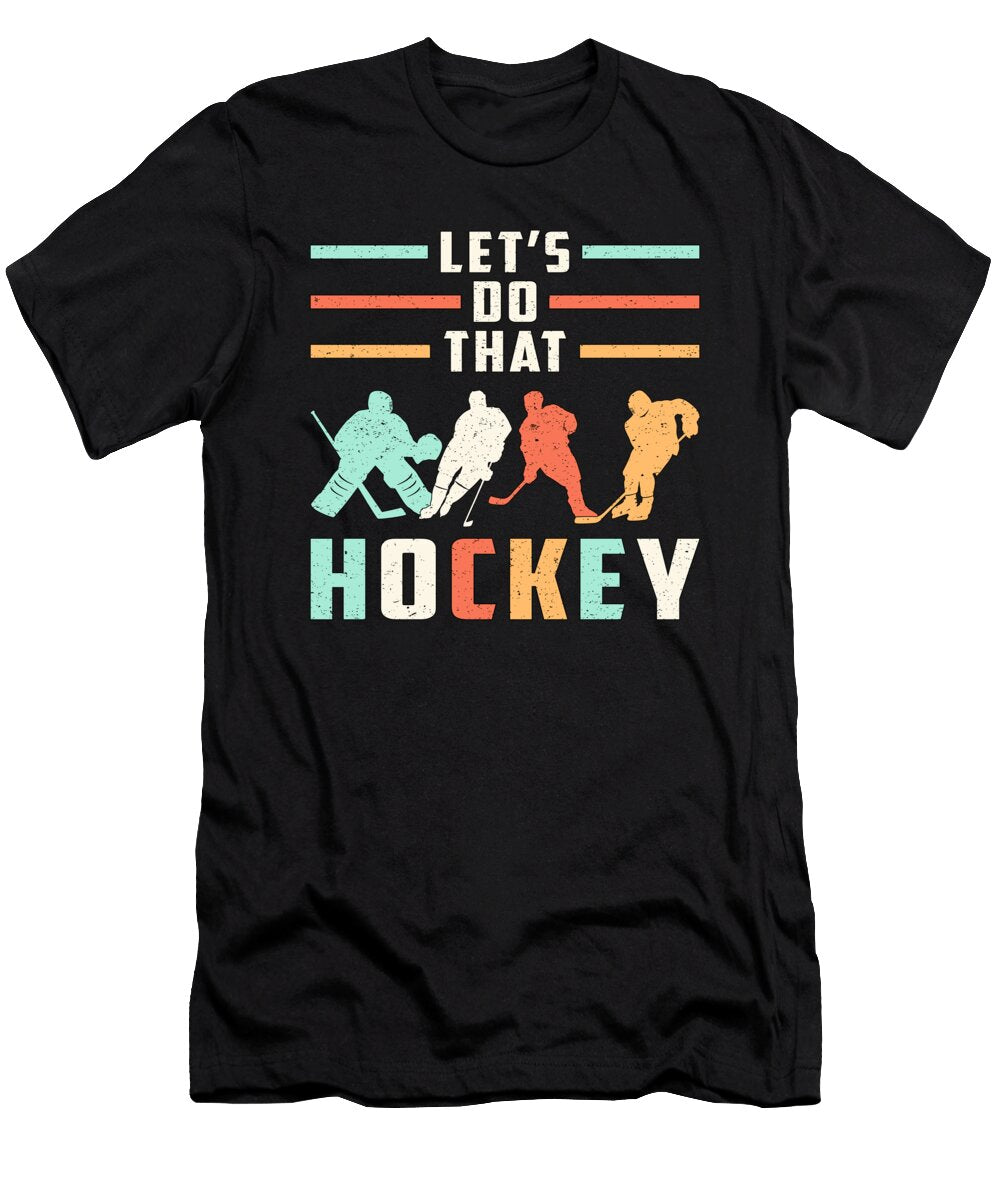Hockey Ice Hockey Stick Retro Team Puck Gift Idea Tshirtconcepts Marvin Poppe T-Shirt