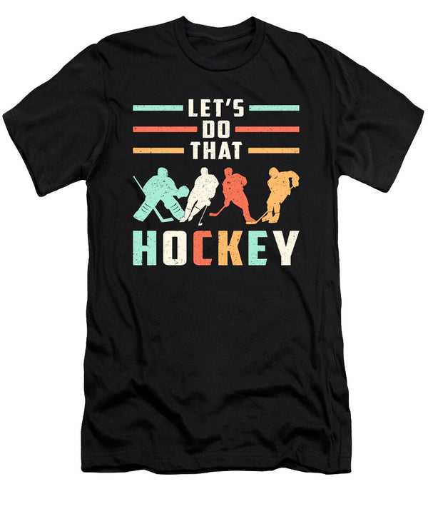 Hockey Ice Hockey Stick Retro Team Puck Gift Idea Tshirtconcepts Marvin Poppe T-Shirt