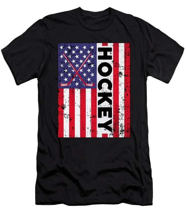Hockey Ice Hockey Stick Team Sports Puck Gift Idea Tshirtconcepts Marvin Poppe T-Shirt