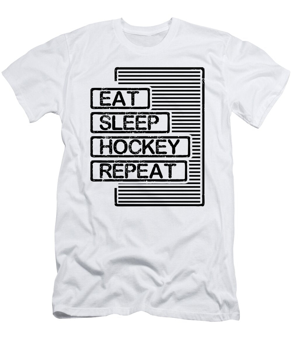 Hockey Lover Gift Eat Sleep Hockey Repeat Hockey Fan 2 Kanig Designs T-Shirt