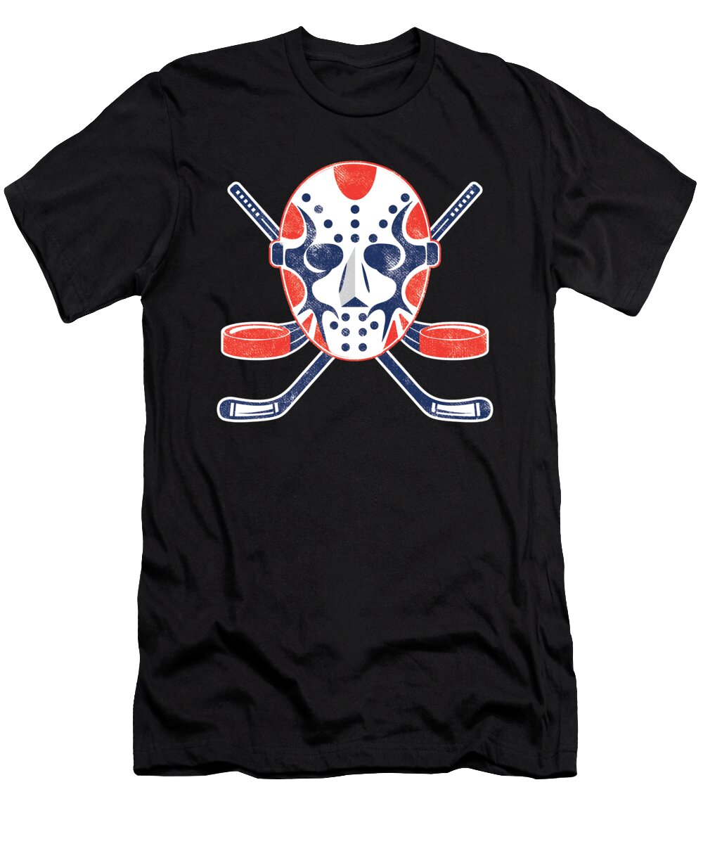 Hockey Mask Winter Sports Ice Hockey Player Gift Thomas Larch T-Shirt