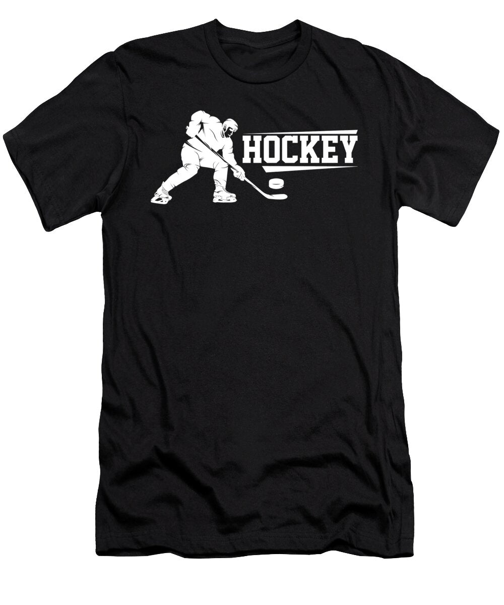 Hockey Player Gift Love Ice Hockey Eq Designs T-Shirt