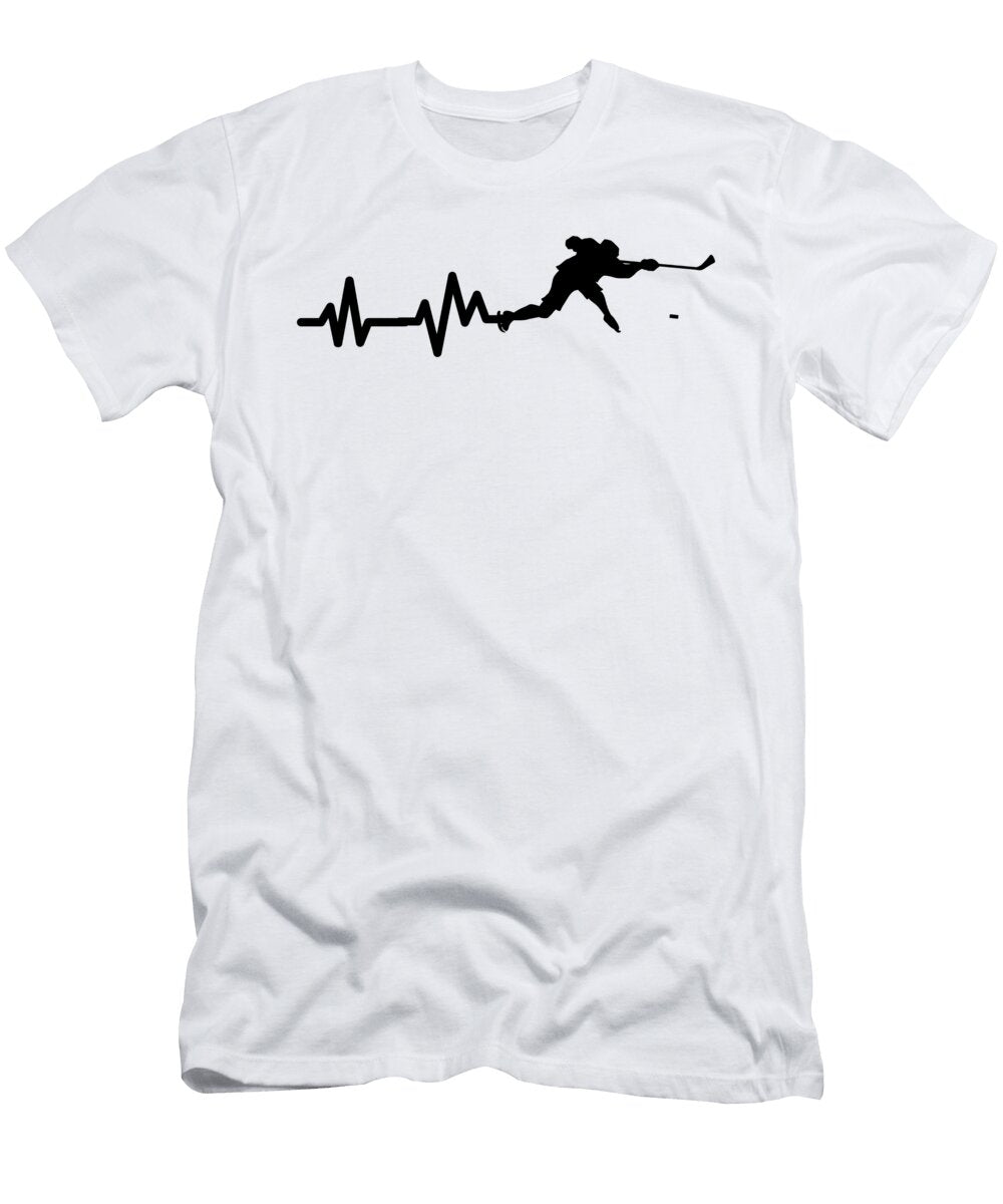 Hockey Player Heartbeat Eq Designs T-Shirt