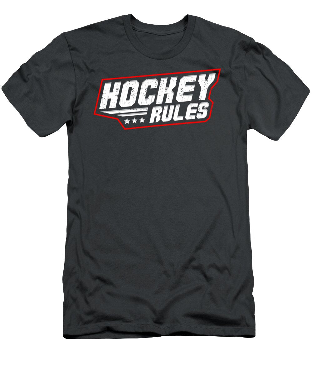Hockey Rules Hockey for Men Women Kids Coach Player Team Crazy Squirrel T-Shirt