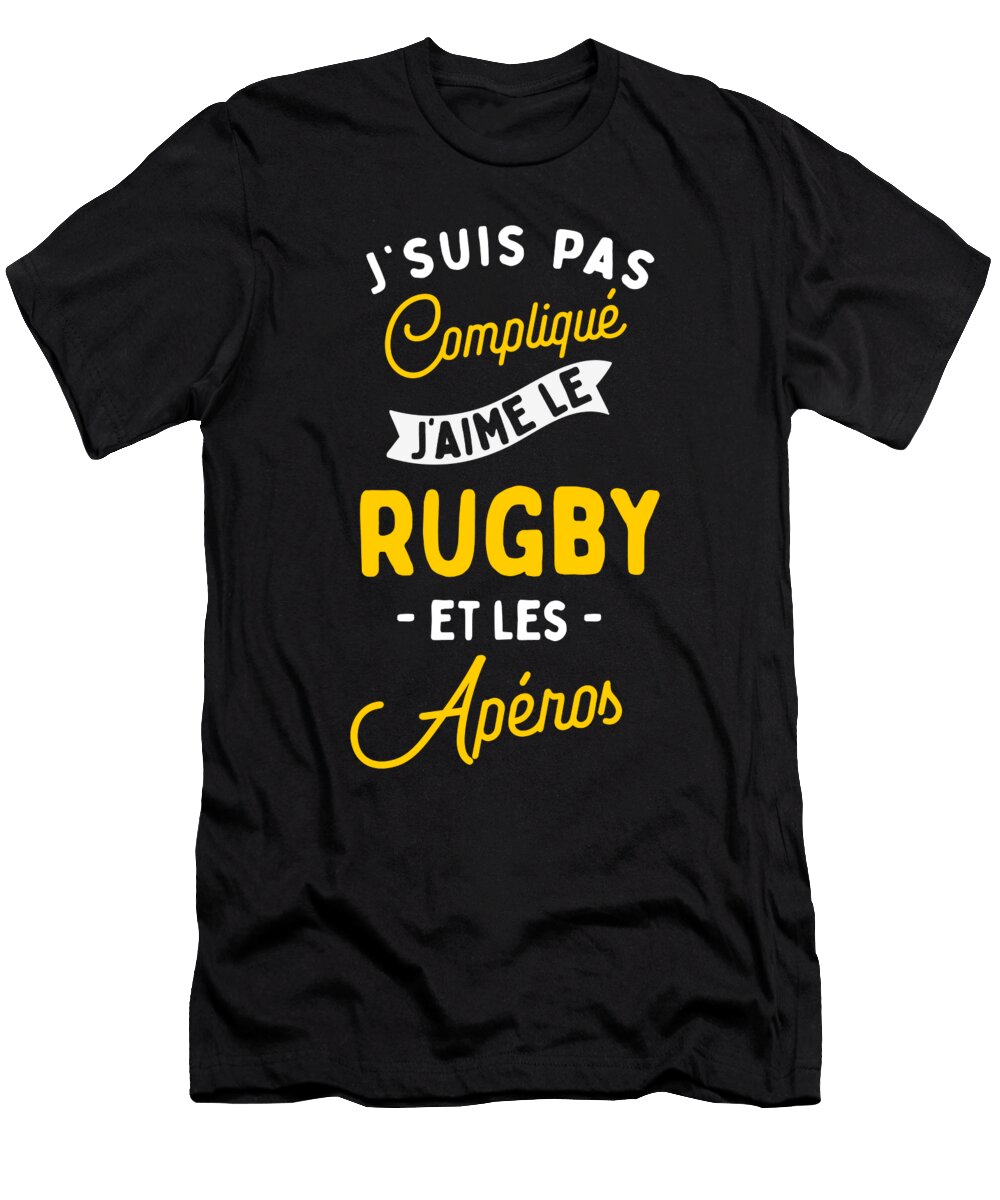 Homme Humour Rugby Et Apero Lance Gambis Art T-Shirt